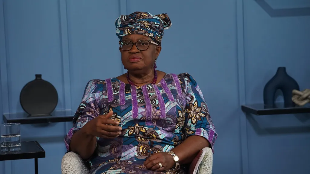 Ngozi Okonjo-Iweala speaking at New York Climate Week 2025